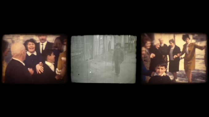Varias escenas de película antigua muestran a personas vestidas de manera formal y casual en diferentes ambientes, incluyendo una calle y un espacio al aire libre.

Description generated by AI